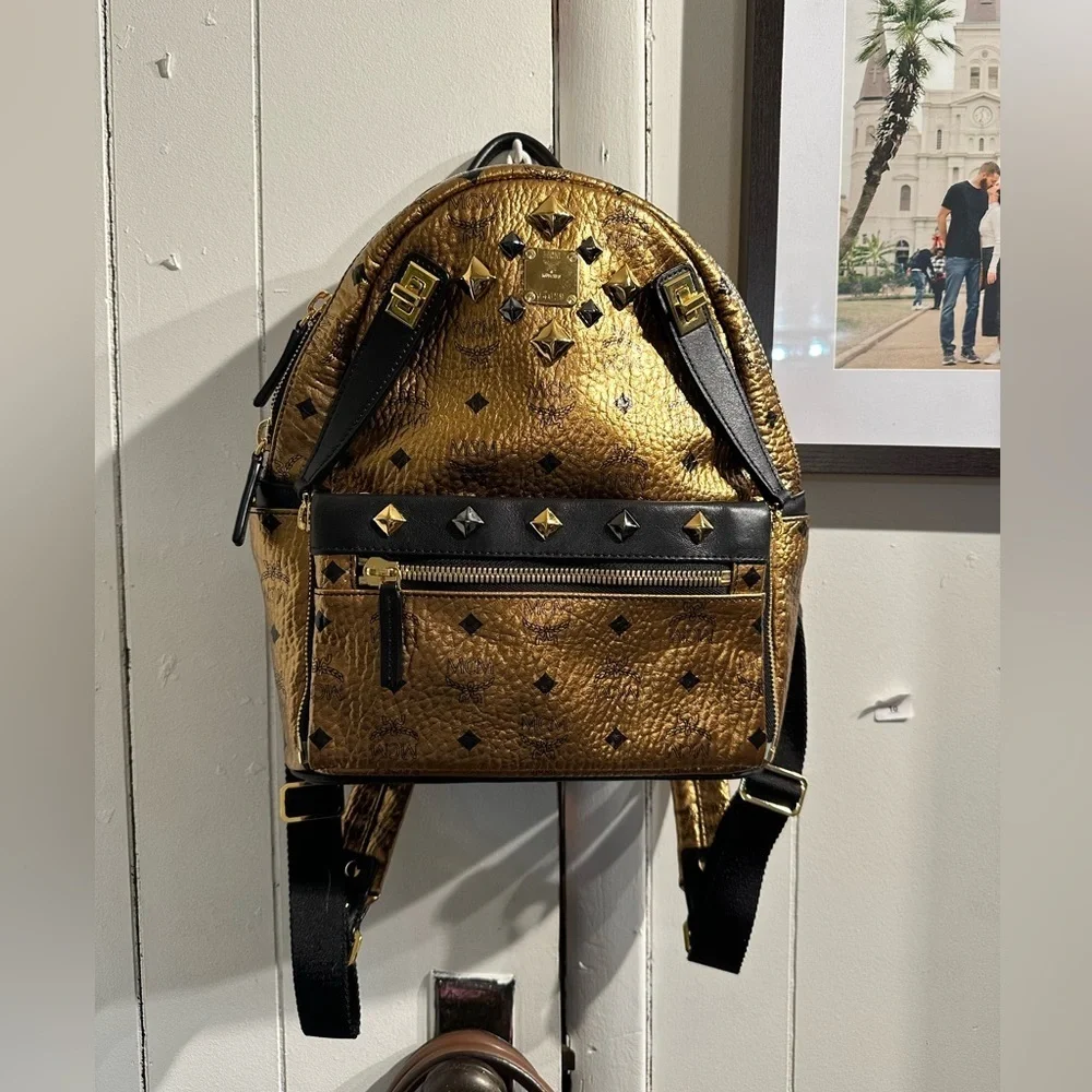 MCM | Bags | Authentic Limited Edition Mcm Gold Bronze And  display picture 2
